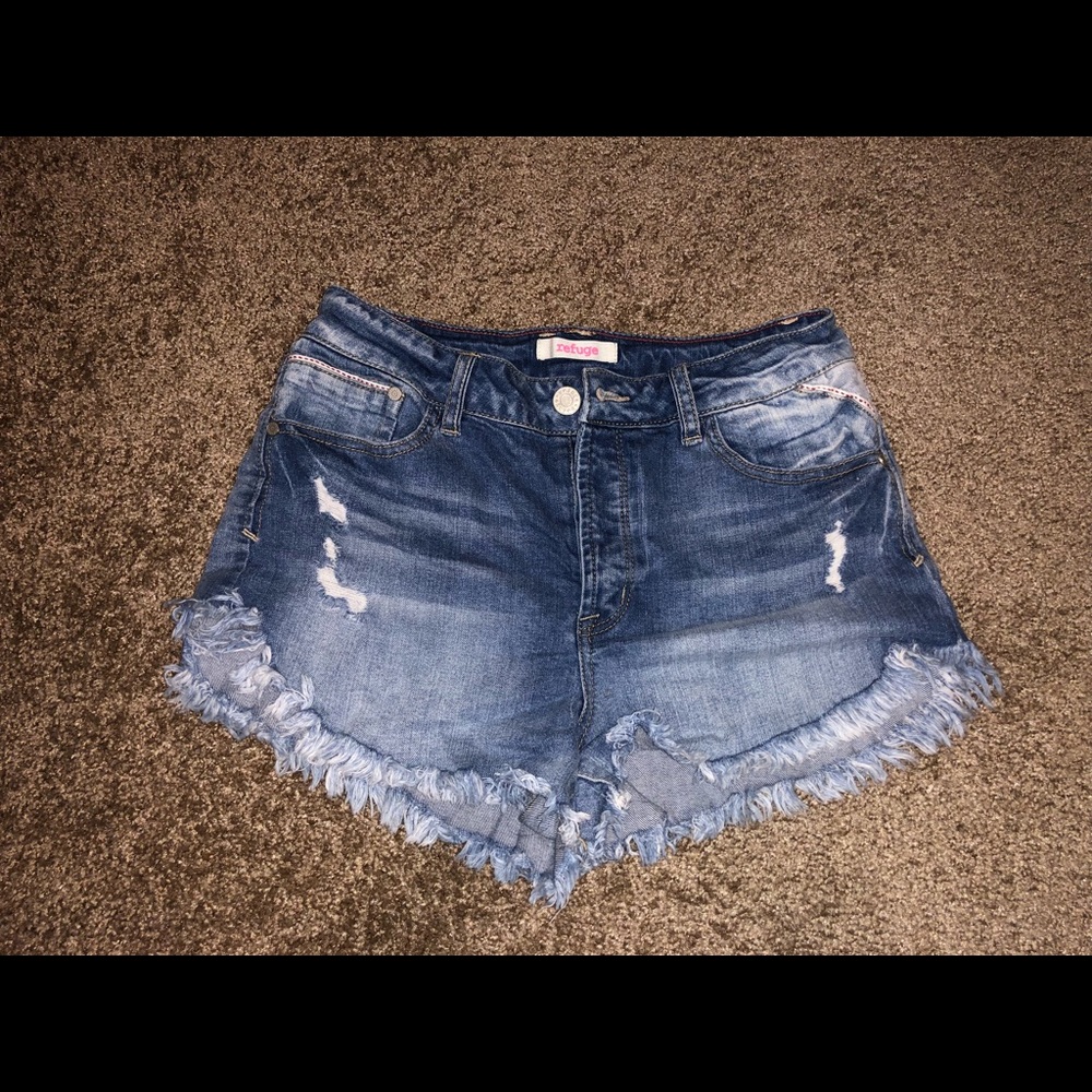Denim jean shorts